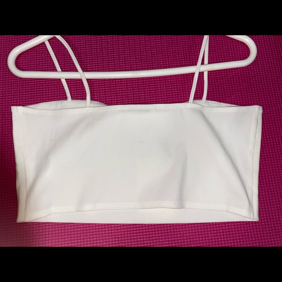 Monki Alice crop cami tank in white… - Picture 3 of 3